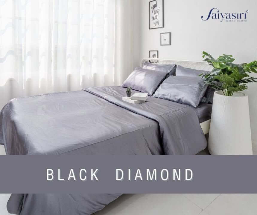 ปลอกหมอนหนุน SAIYASIRI รุ่น SIGNATURE ขนาด STANDARD SIZE 20X26 นิ้ว สี BLACK DIAMOND_3